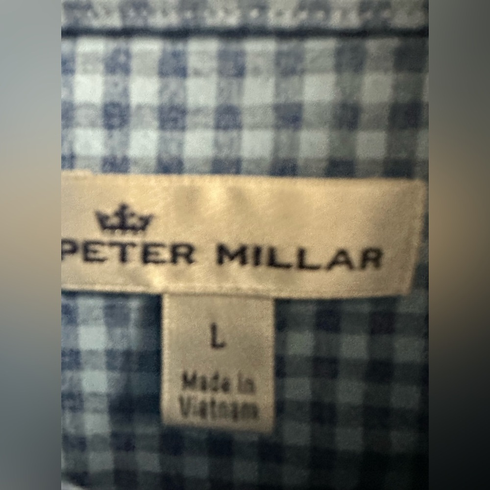 Euc Peter Millar Button Down Polyester Long Sleev… - image 4